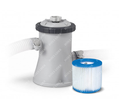 28122 Intex Надувной бассейн, 305х76см, фильтр-насос картр 1249 л/ч